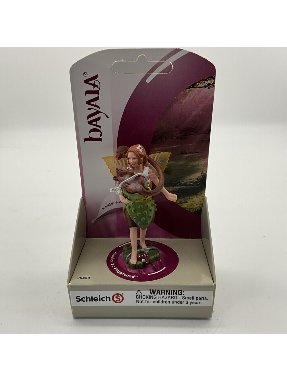 Schleich Bayala Fantasy Fairy Chestnut Elf with Fellow Critter Retired NEW 70454